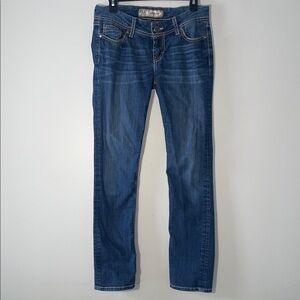 BKE Classic Straight Leg Jeans in Deep Blue